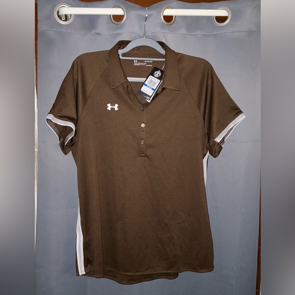 Under Armour Brown Polo Shirt NWT